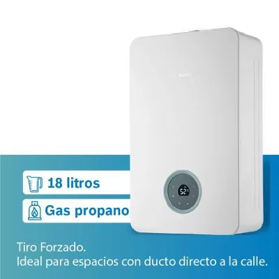 Calentador de agua GLP Bosch Therm 5600 F 18L tiro forzado