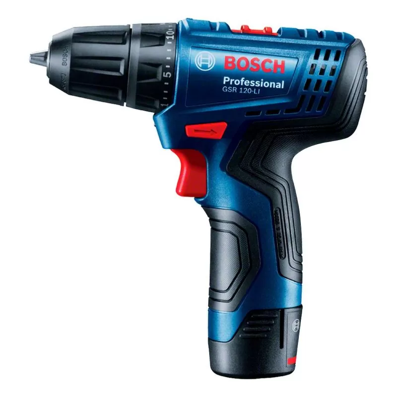 Taladro atornillador Bosch GSR 120-LI 12V 2 + Batería 2Ah y maletín